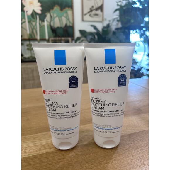 2 PACK La Roche-Posay Lipikar Eczema Soothing Relief Cream 6.76 FL OZ - Picture 1 of 2